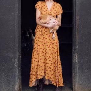 Christy Dawn The Autumn Dress Turmeric Rose Sz Xs